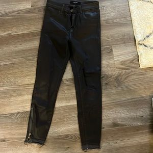 J Brand leather jeans